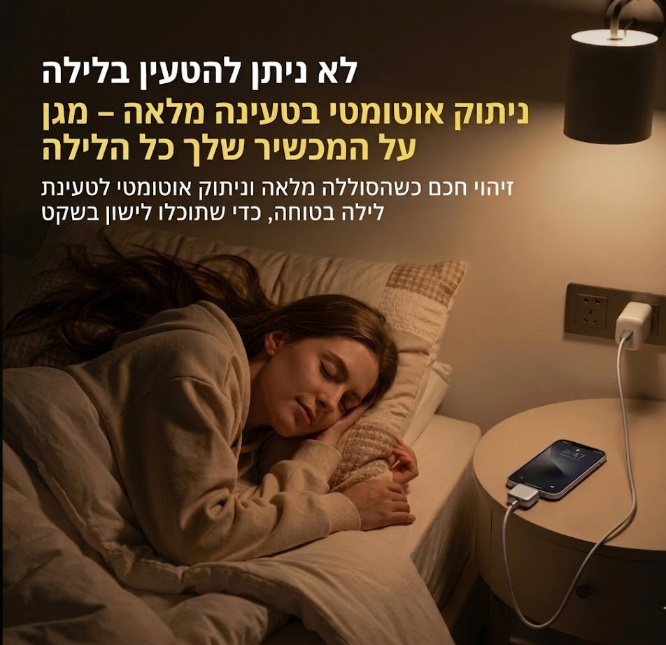 הקופסא החכמה - מתאם טעינה חכם לשמירה על הסוללה